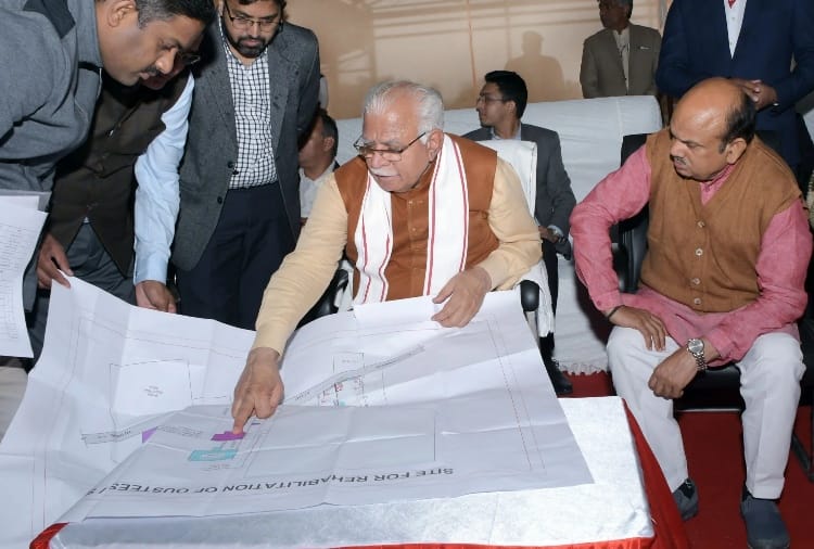 CM Manohar lal reached at Sonipat