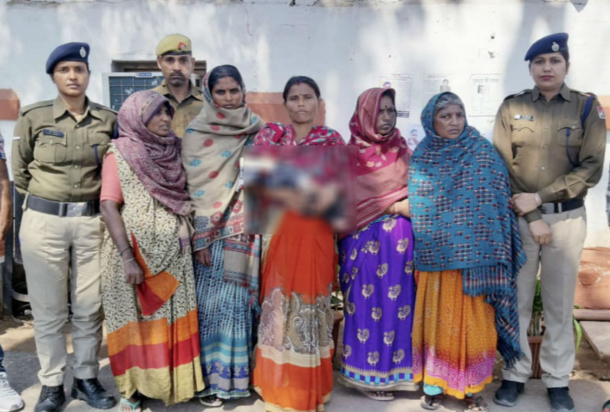 GRP caught five women thieves in agra