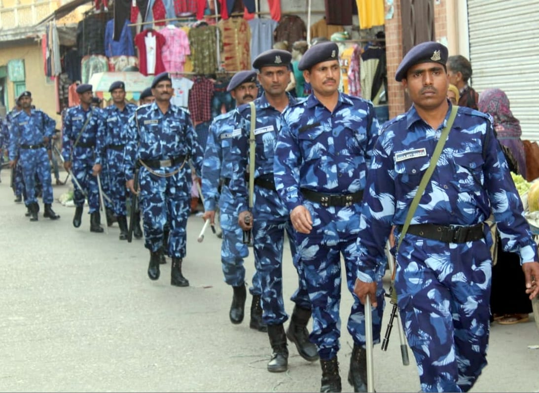 raf march in amroha and didoli area