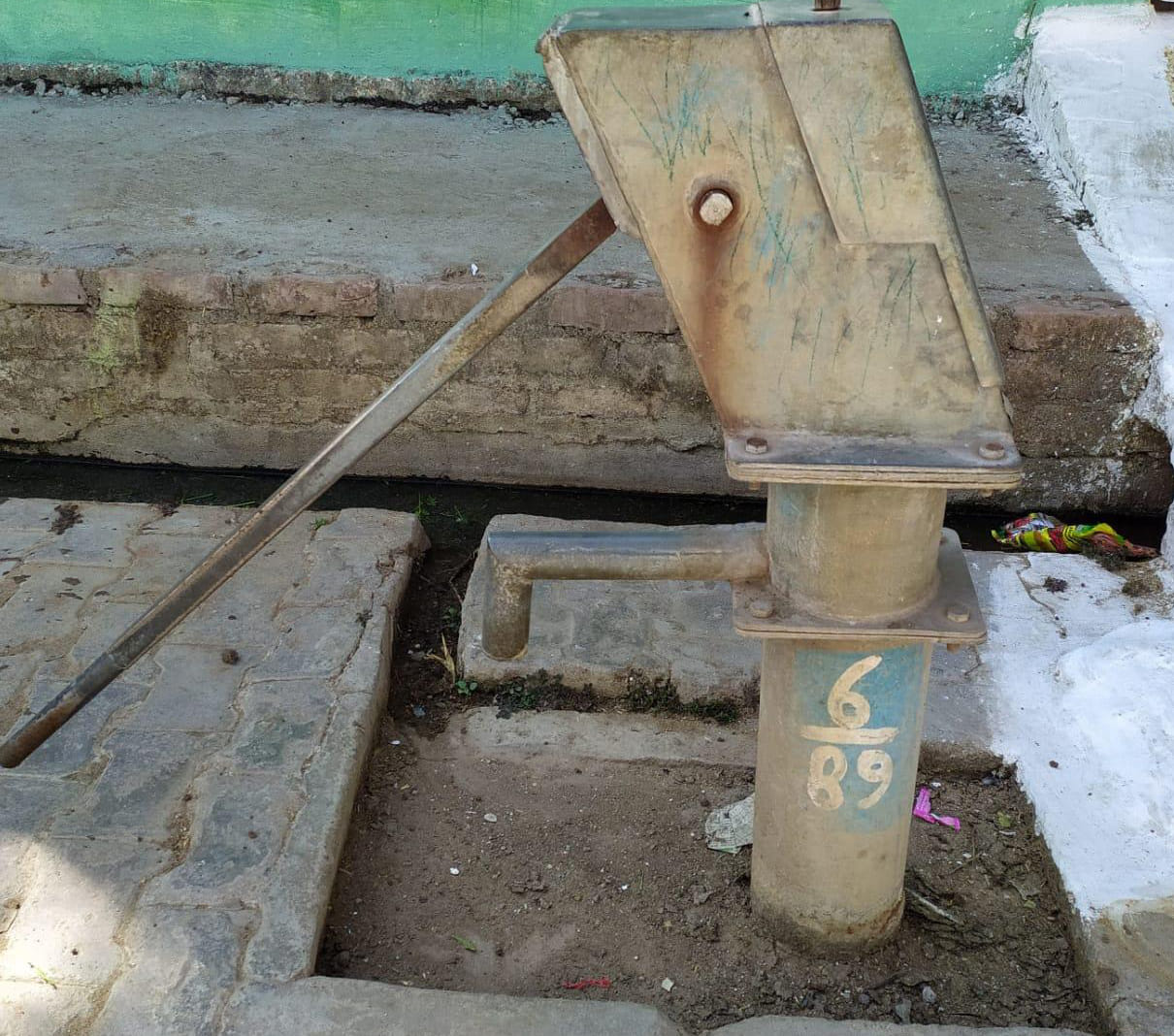 handpump not working in nahru nager