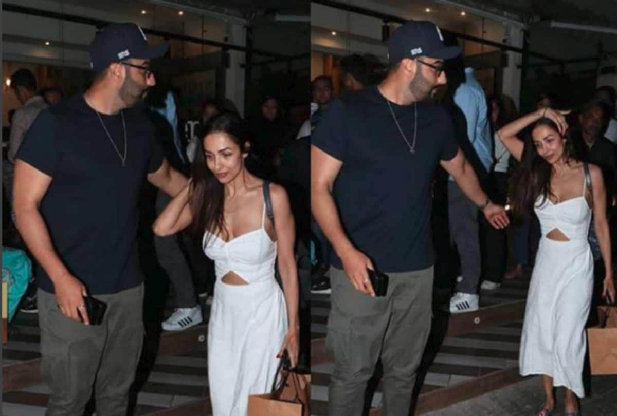 malaika arora and arjun kapoor spotted together outside of mumbai restaurant