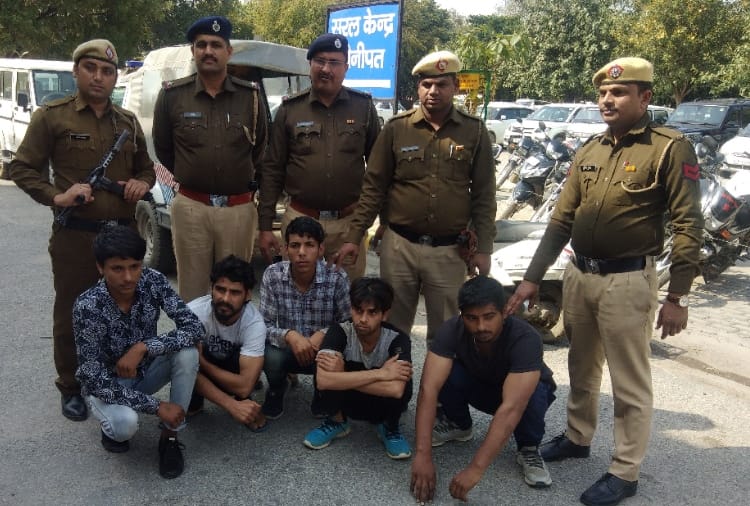 An inter-state robbers gang has been busted and five people have been arrested from Sonipat