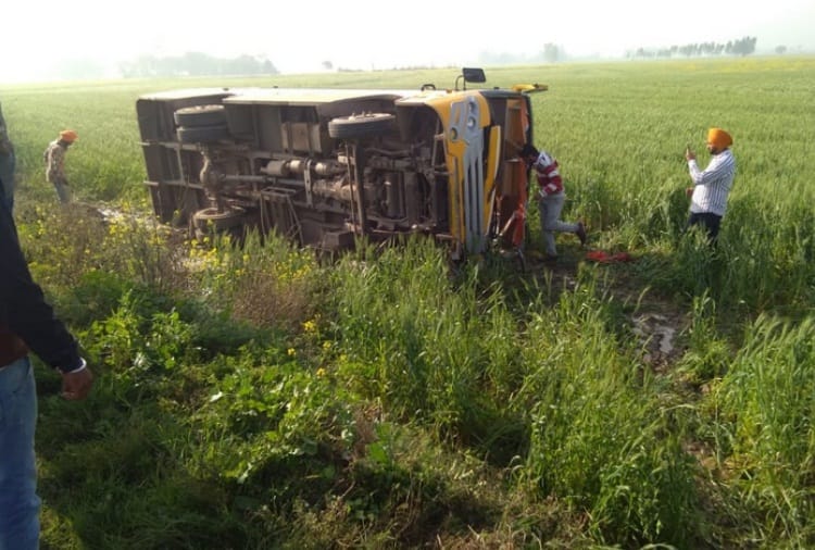 School Bus Accident at Kharar of Mohali