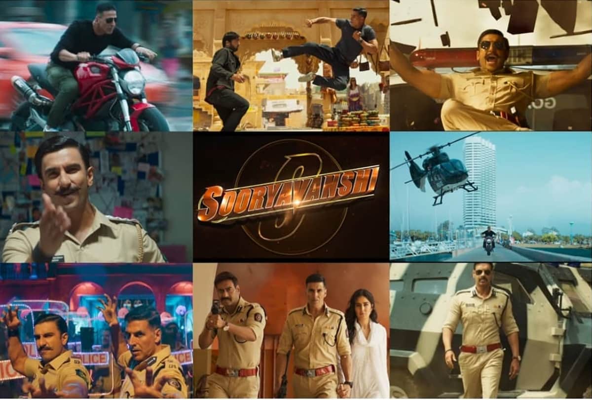 Sooryavanshi Trailer review rohit Shetty Akshay Kumar Ajay Devgn Ranveer Singh Katrina Kaif starrer