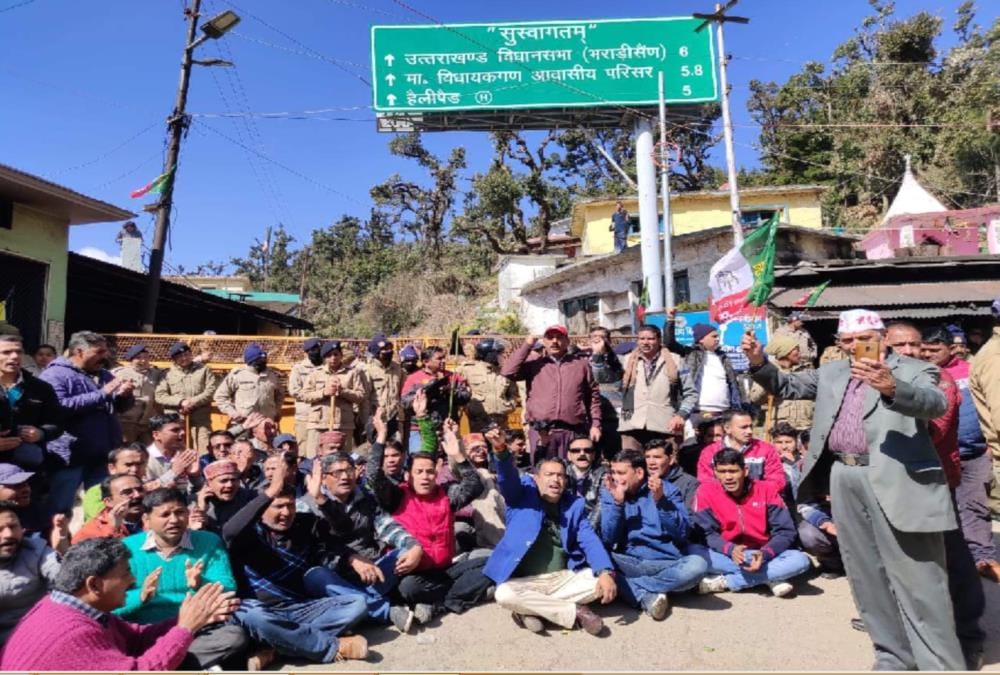 Uttarakhand budget session 2020: more than 200 protesters Arrested in gairsain