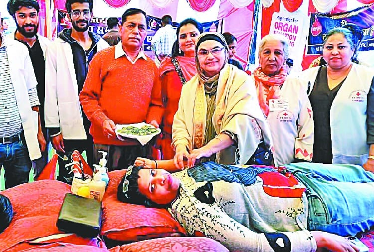Blood Donation and Health Checkup Camp in Rose Festival Chandigarh