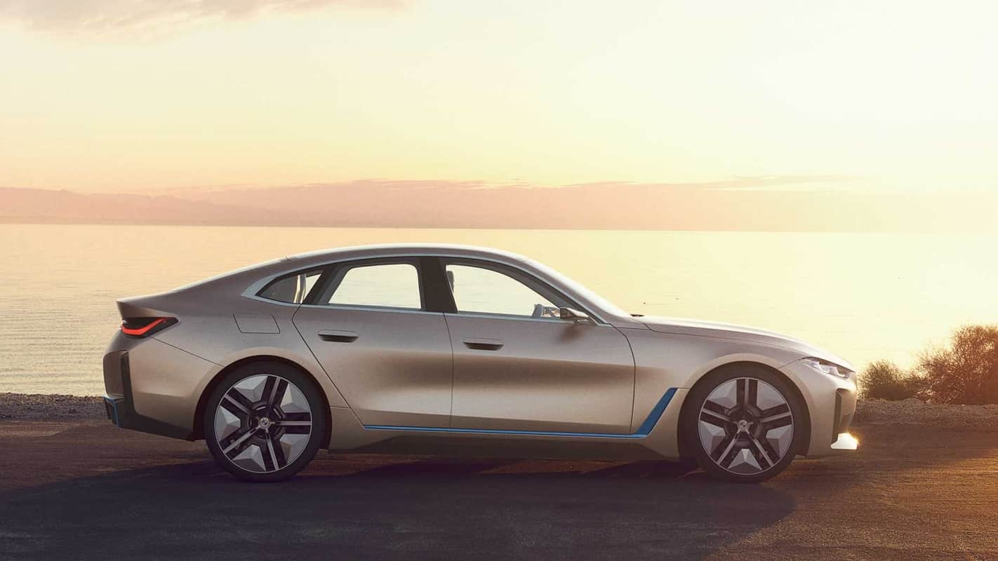 bmw concept i4 electric car electric vehicle bmw electric car sedan to compete tesla model 3