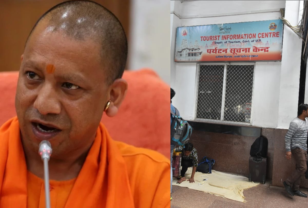 Tourist center locked tourists wander for information in Gorakhpur