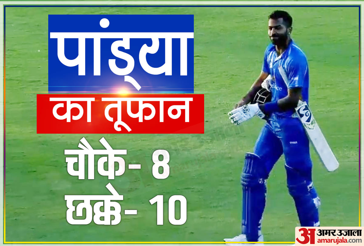 hardik pandya continue with his brilliant form in DY Patil t20 tournament shikhar dhawan also score