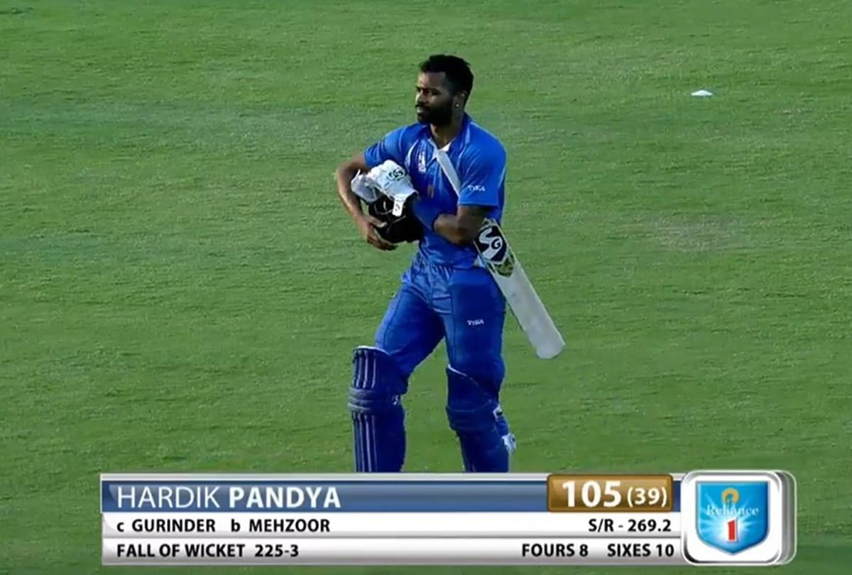 Hardik Pandya slams highest individual T20 score for India with destructive 55 ball 158 run