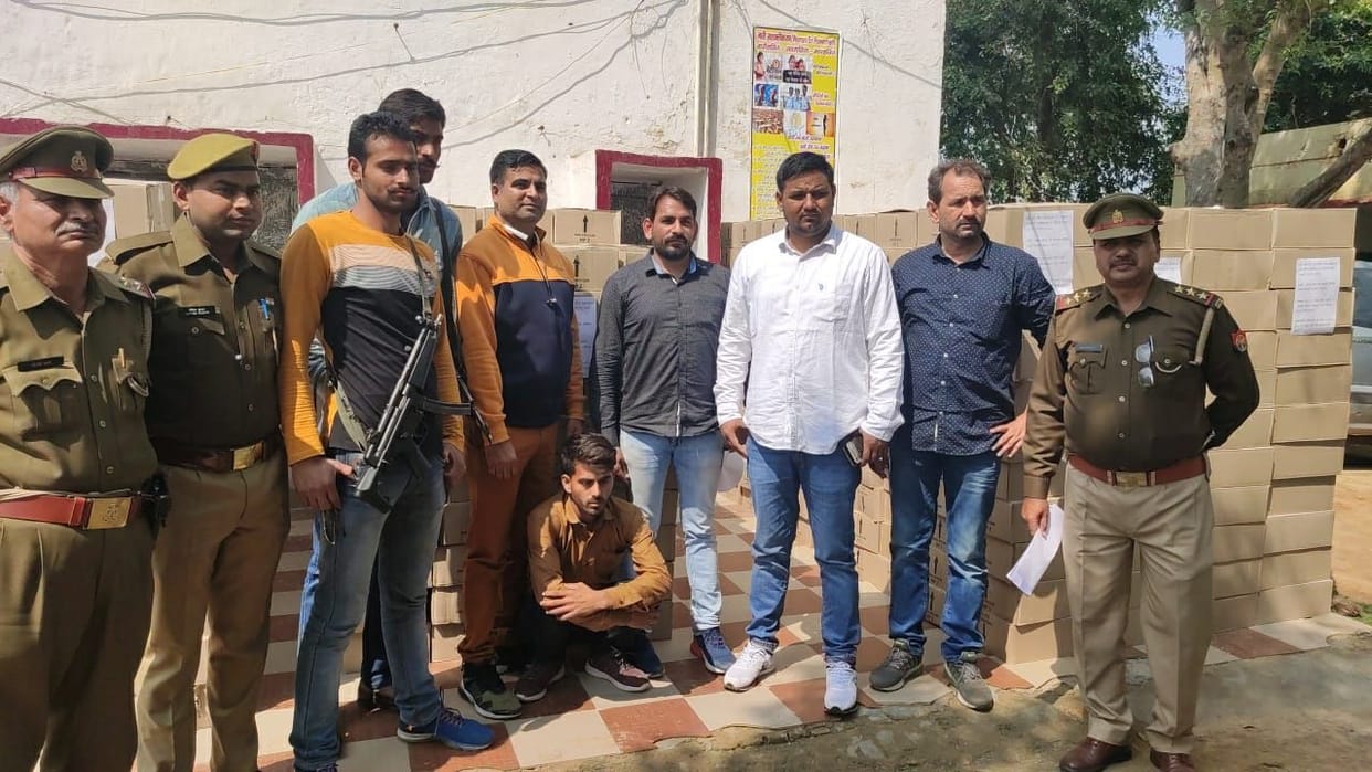 39 lakh rupees cost wine seized