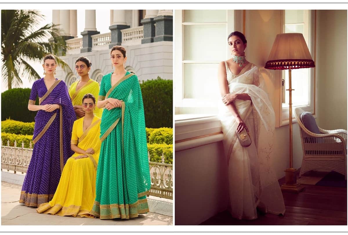 sabyasachi latest summer collection 2020 bright colors sarees in trend