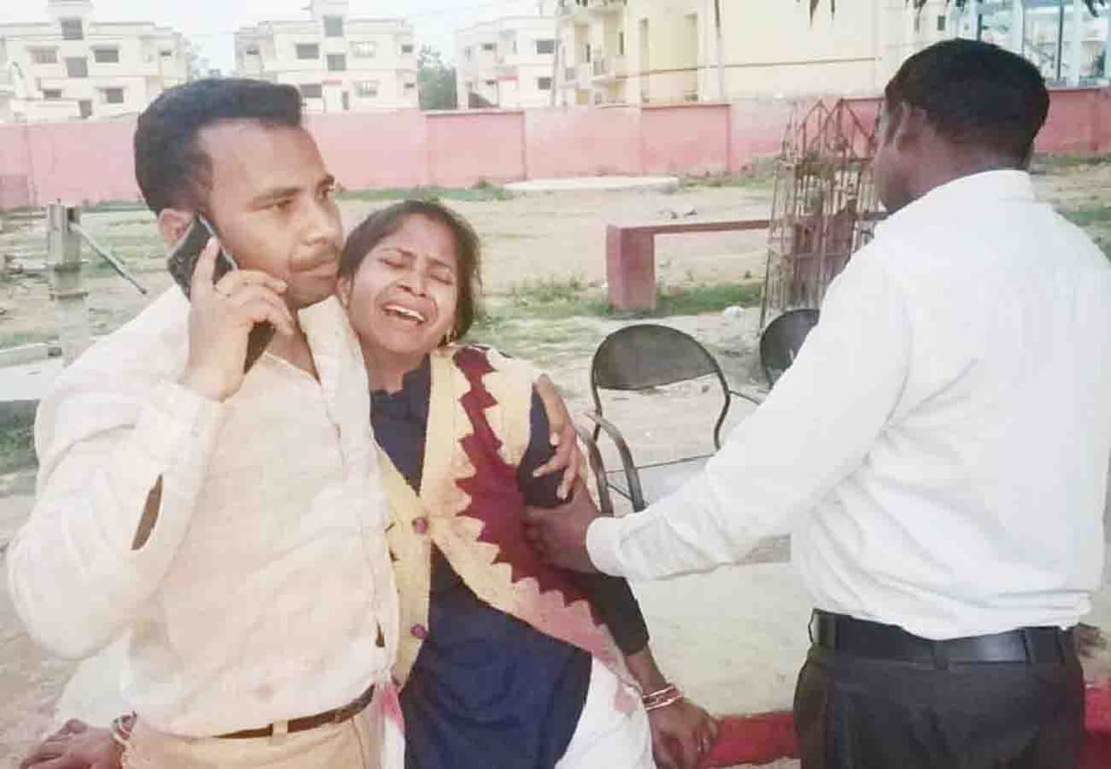 road accident in ghatampur, child died