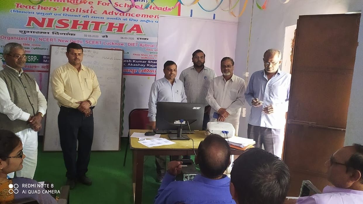 Diet spokesperson inspects loyalty training in auraiya