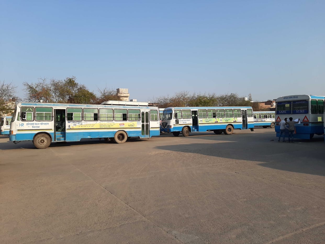 roadways got 22 new bus and old moving stopped