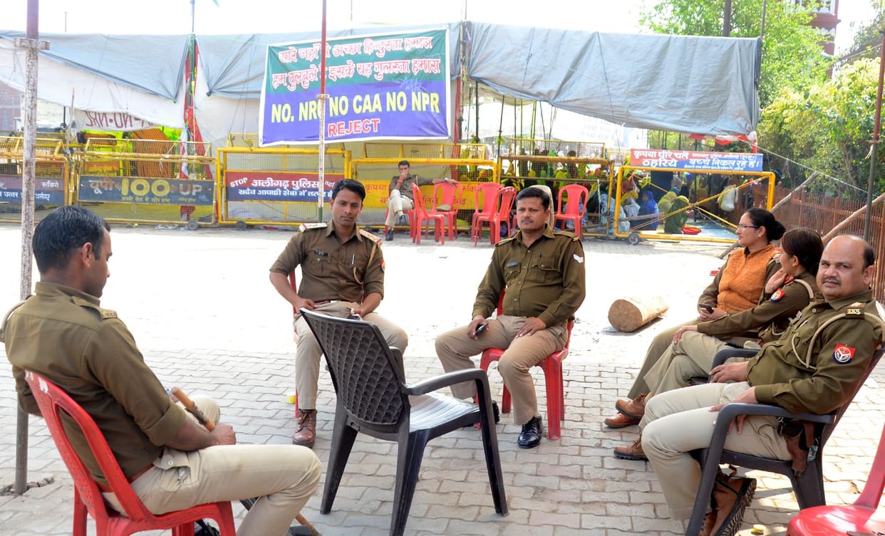 Security increased at shahjmaal after entrering  of suspicious young men.