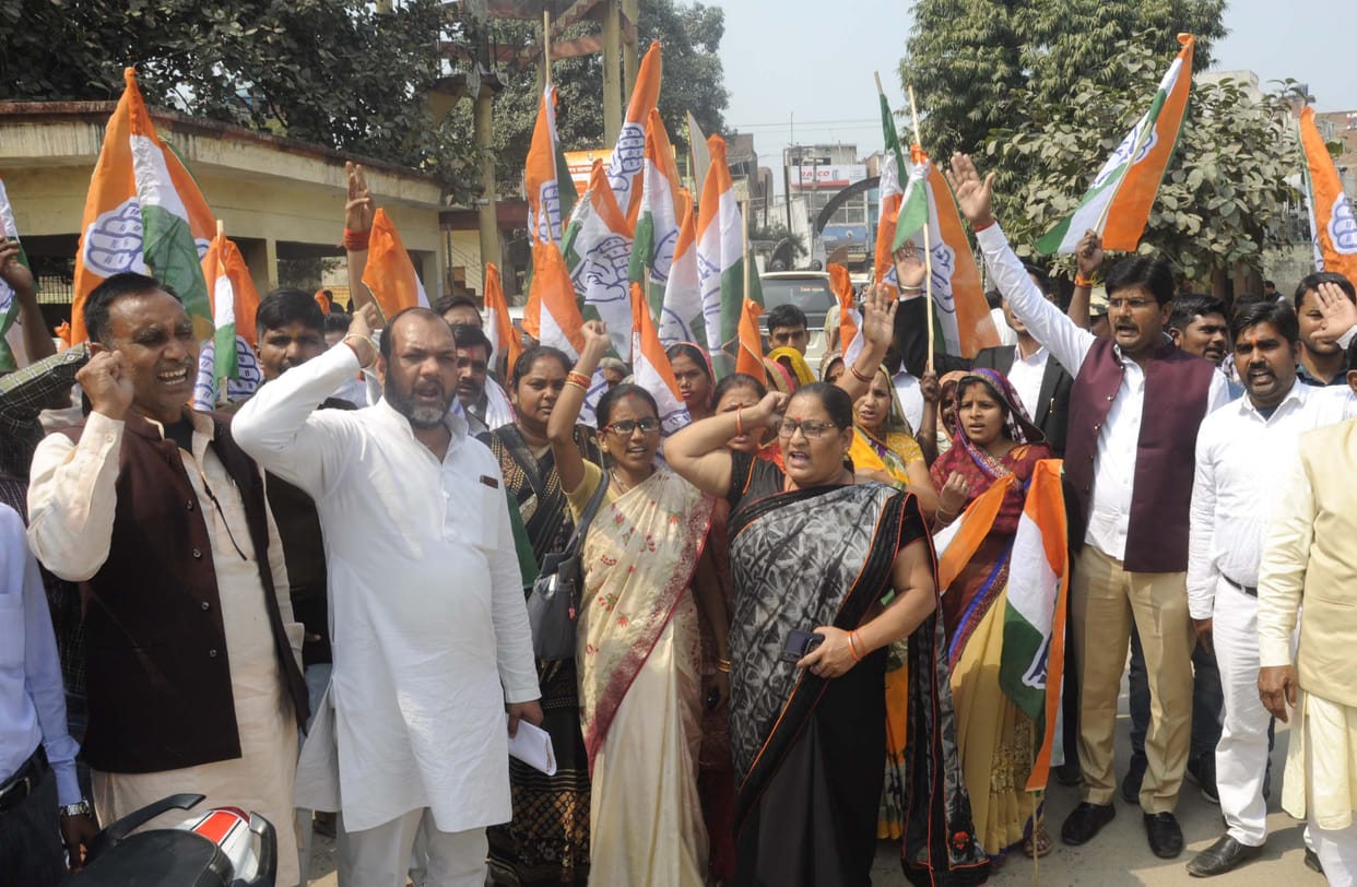 congress demonstrated in issure farmer's