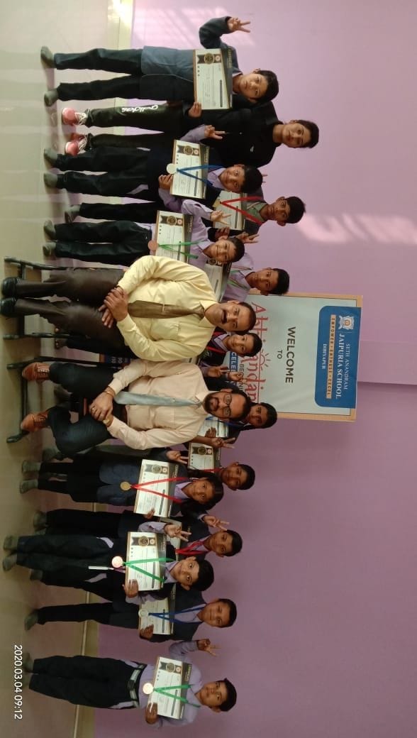 Jaipuria School's students, students, won in Silver Zone Olympiad competition