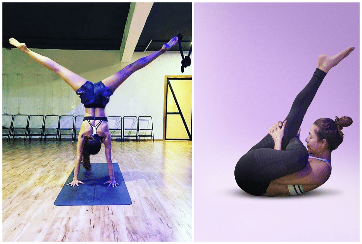 malaika arora bold look yoga poses hot photos viral