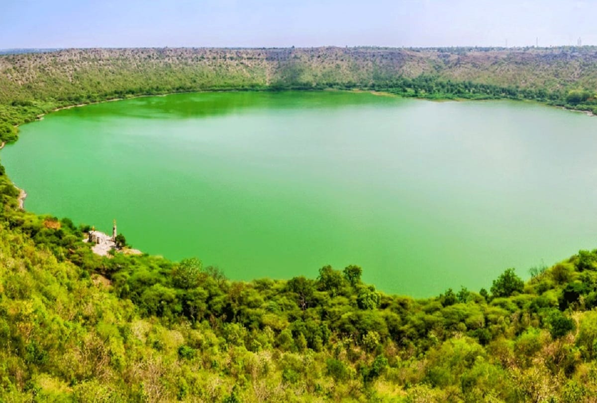 Ancient mythological crater lake of India Lonar Lake Mystery