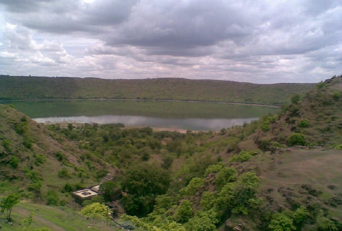 Ancient mythological crater lake of India Lonar Lake Mystery