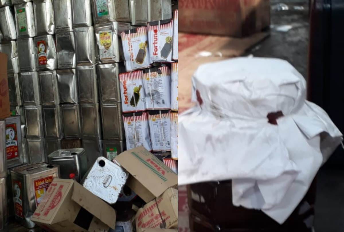 FSDA caught stock of expired oil of branded companies in Yasodhara oil factory in mohanlalganj