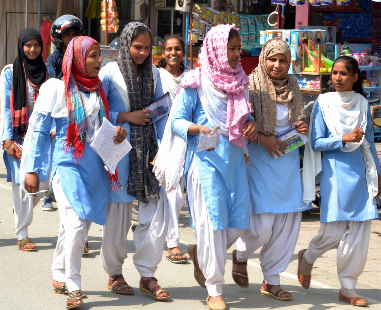 1090 students left high school Hindi exam