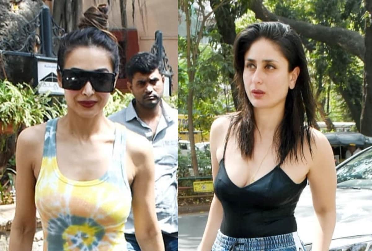 kareena kapoor step out in city in black spaghetti top and jogger jeans