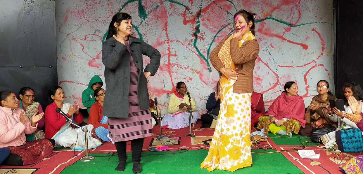 Holi begins in rural areas of the district including the city