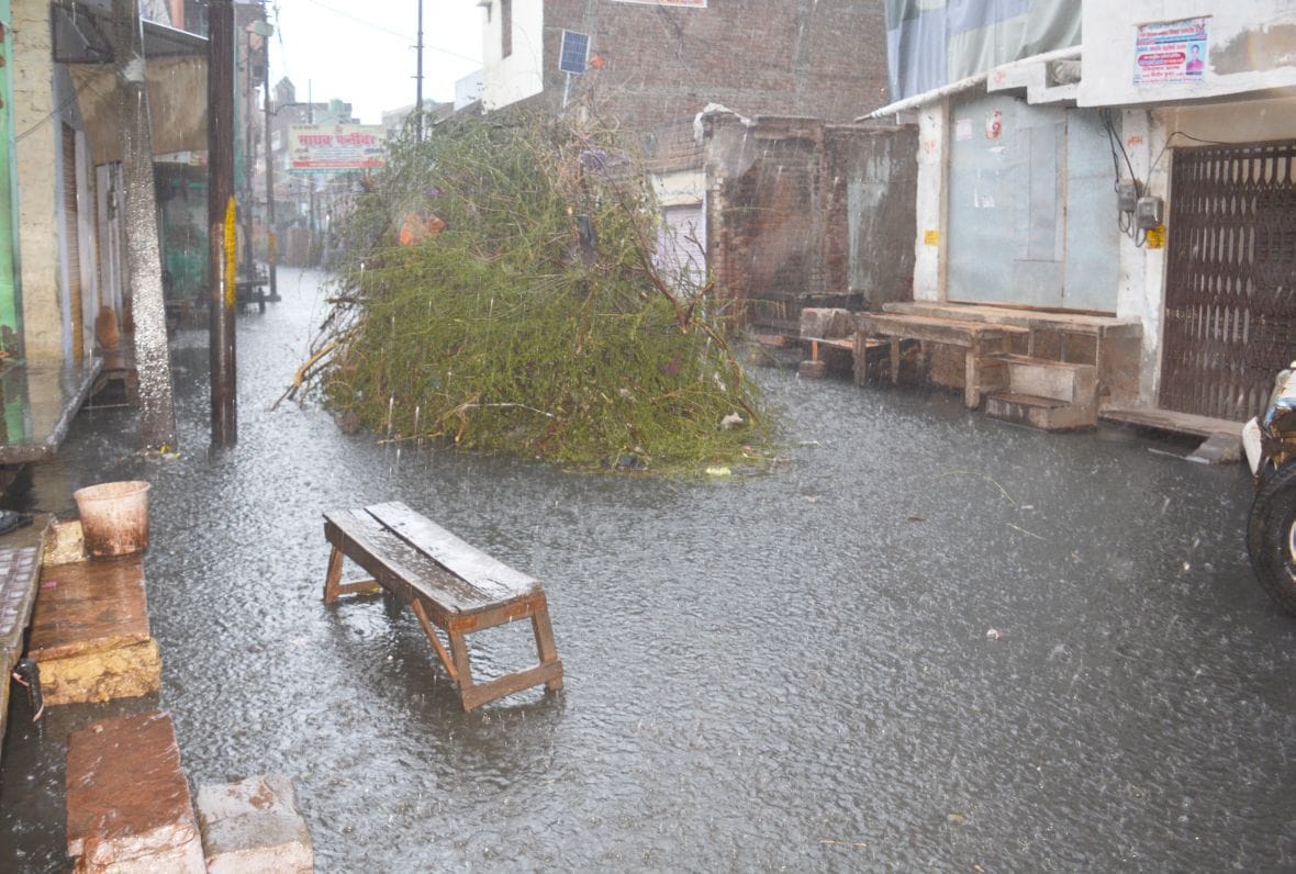rain, water, logging, firozabad