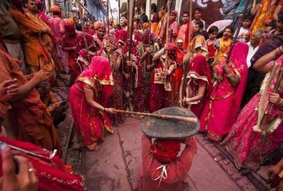 lathamar holi 2020 preparations in nandgaon barsana