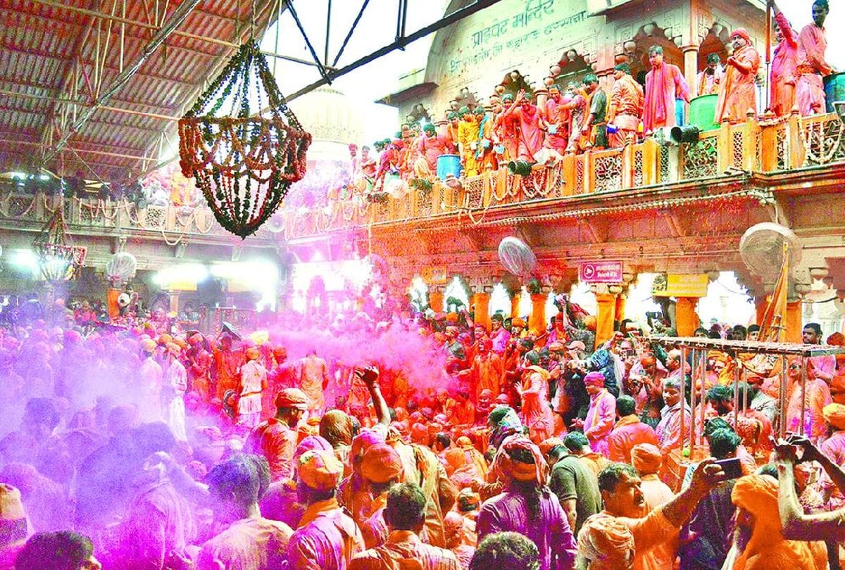 lathamar holi 2020 preparations in nandgaon barsana