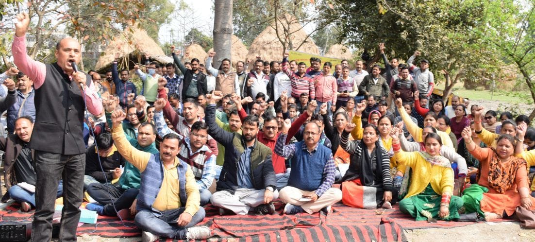 Workers protested