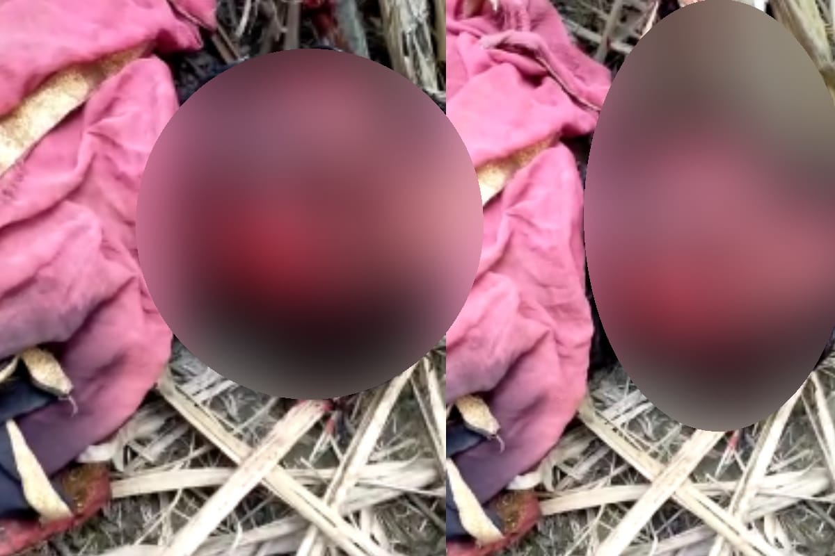 husband set his wife on Fire after beaten her in a village of Meerut city