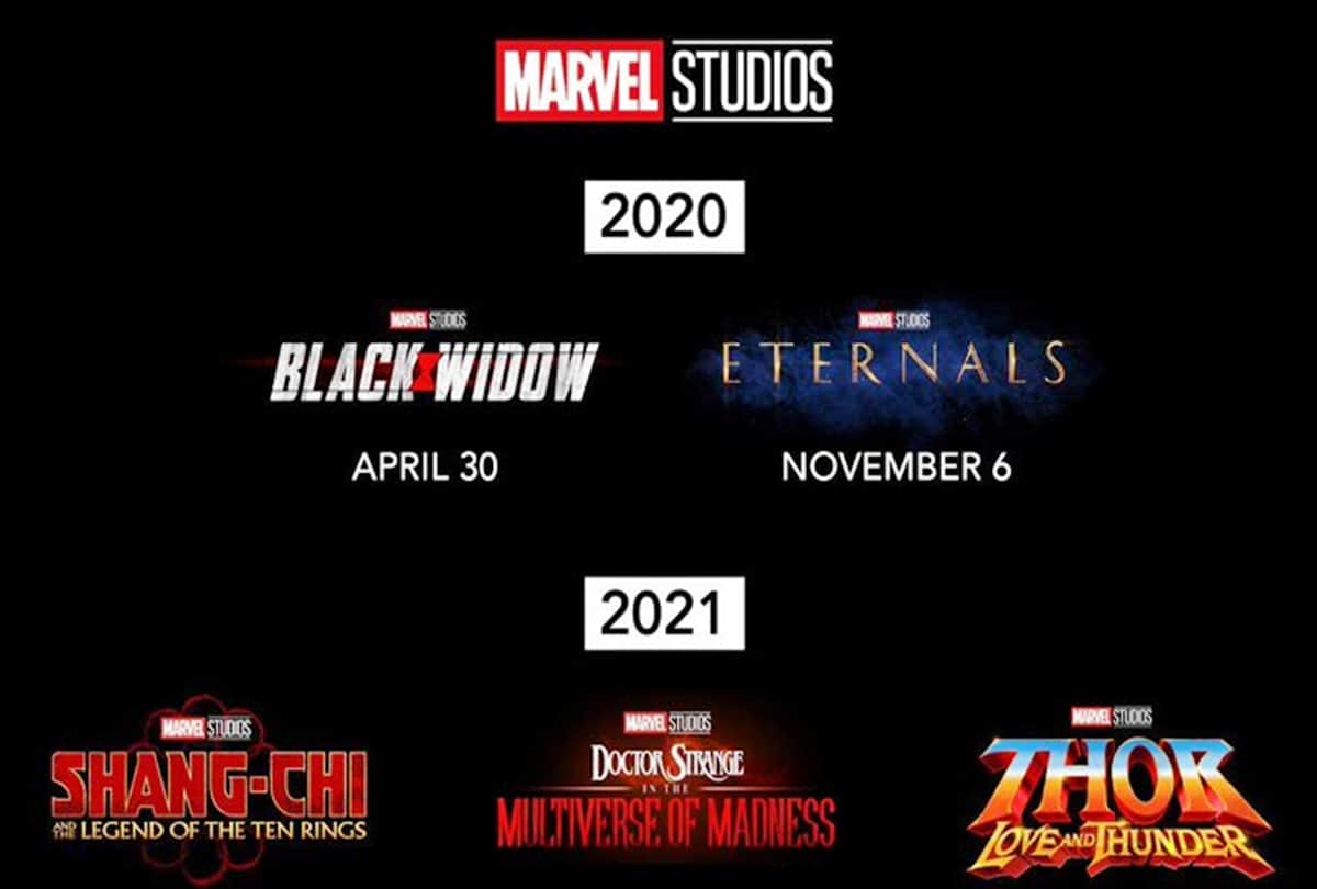 MCU announced release dates of Black Widow The Eternals Shang Chi Doctor Strange Thor for India