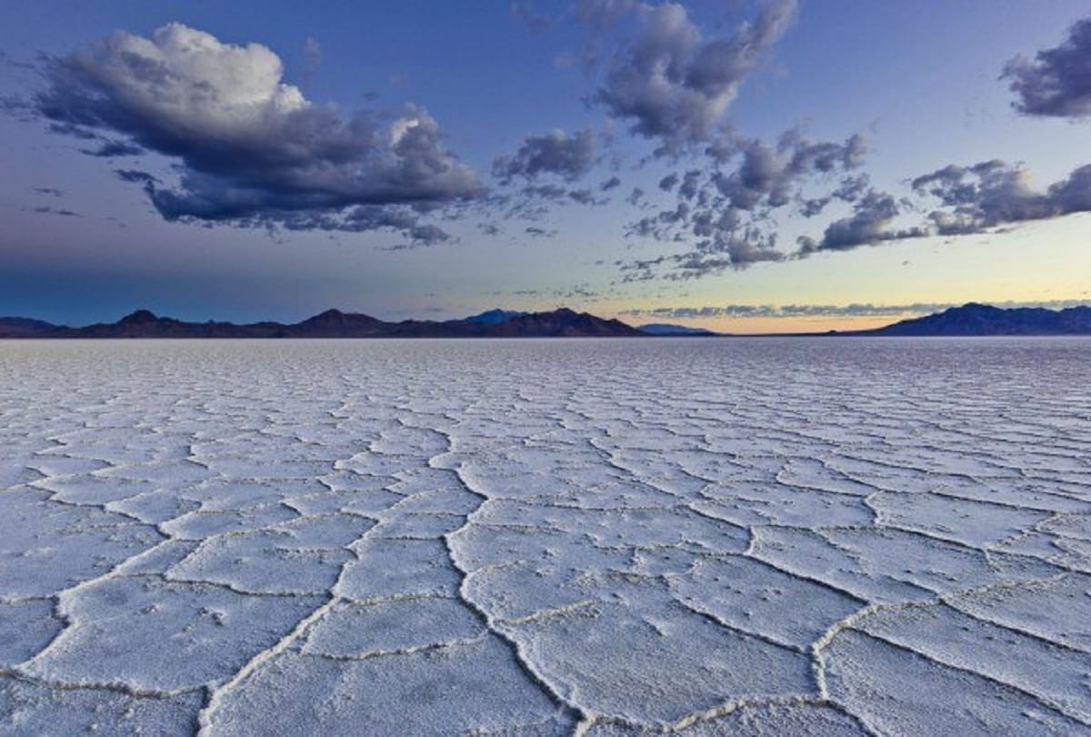 Worlds largest salt field Salar de Uyuni in southwest Bolivia