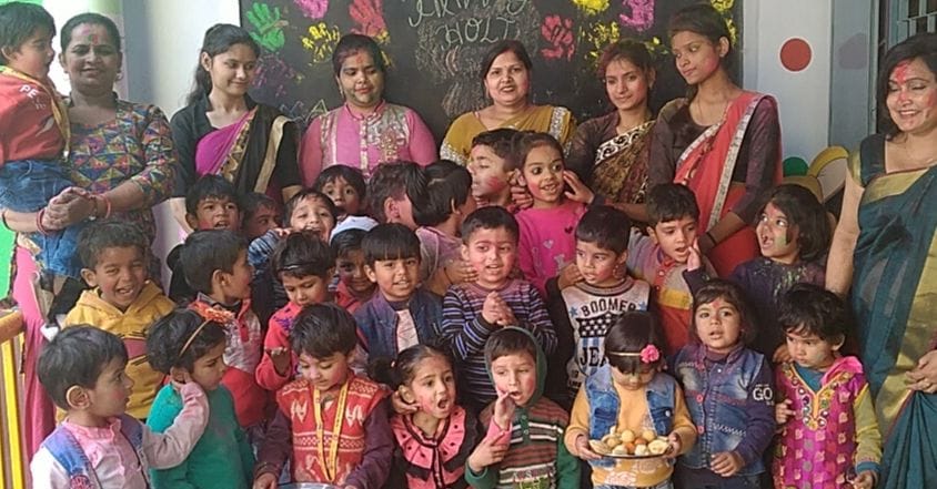 Celebrated Holi festival at MKD and Bachpan Play School