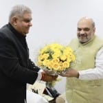 पश्चिम बंगाल के राज्यपाल जगदीप धनखड़ ने गृह मंत्री अमित शाह से मुलाकात की।