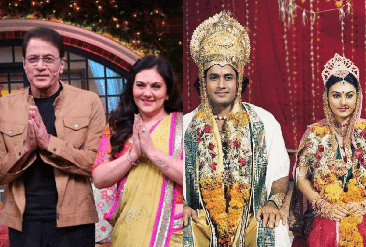 Arun Govil aka Ram and Arvind Trivedi aka Ravan Viral Photo on Social Media