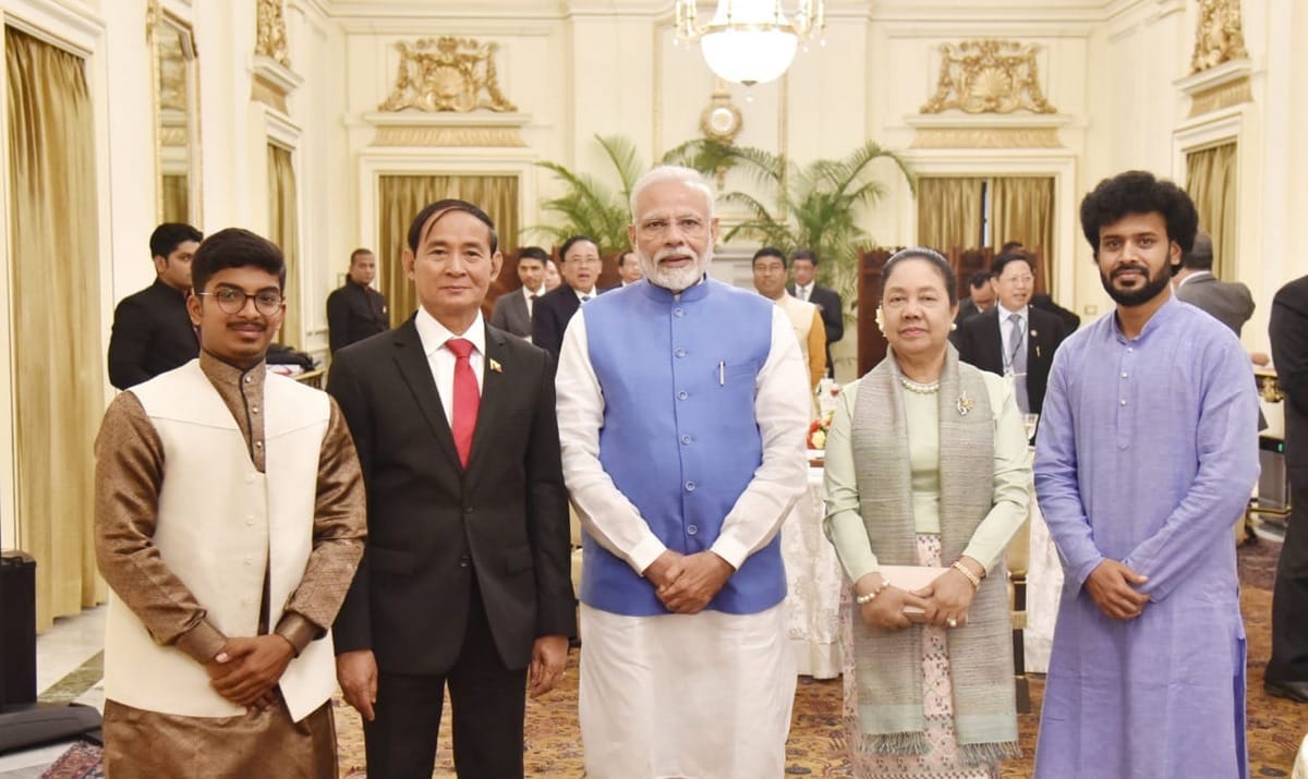 BHU student wins PM Modi and Myanmar President by Great presentation on Santoor