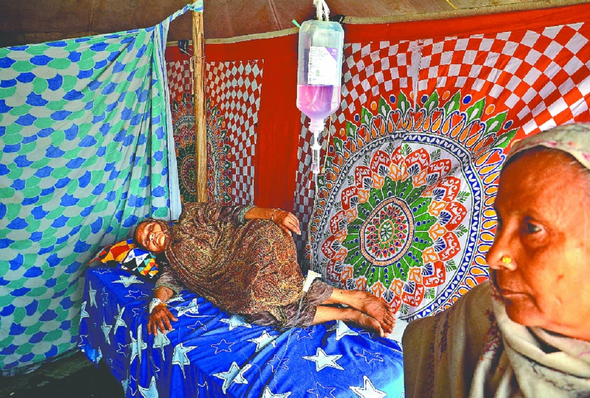 fear of Corona in victims of violence rain also shattered