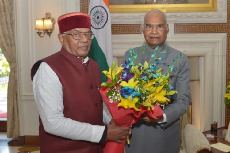 Haryana Governor Satyadev Narayan Arya Meets to President Ramnath Kovind