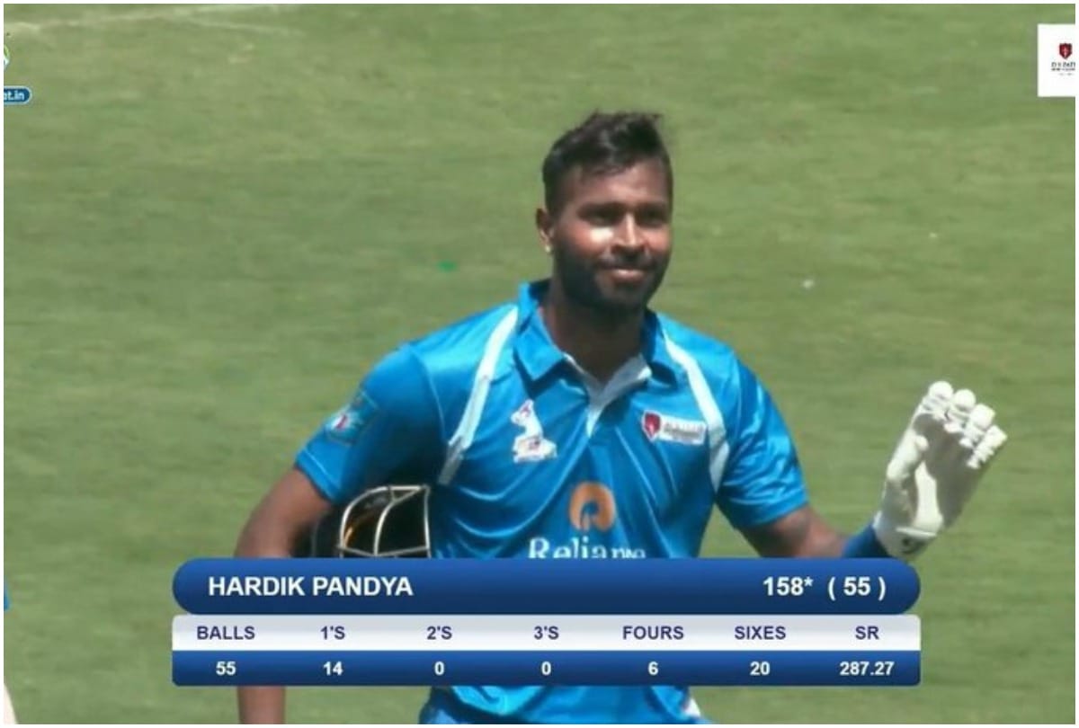 Hardik Pandya slams highest individual T20 score for India with destructive 55 ball 158 run