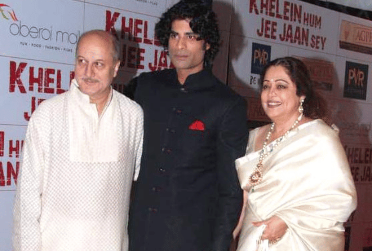 anupam kher wishes Kirron Kher birthday sharing throwback photos
