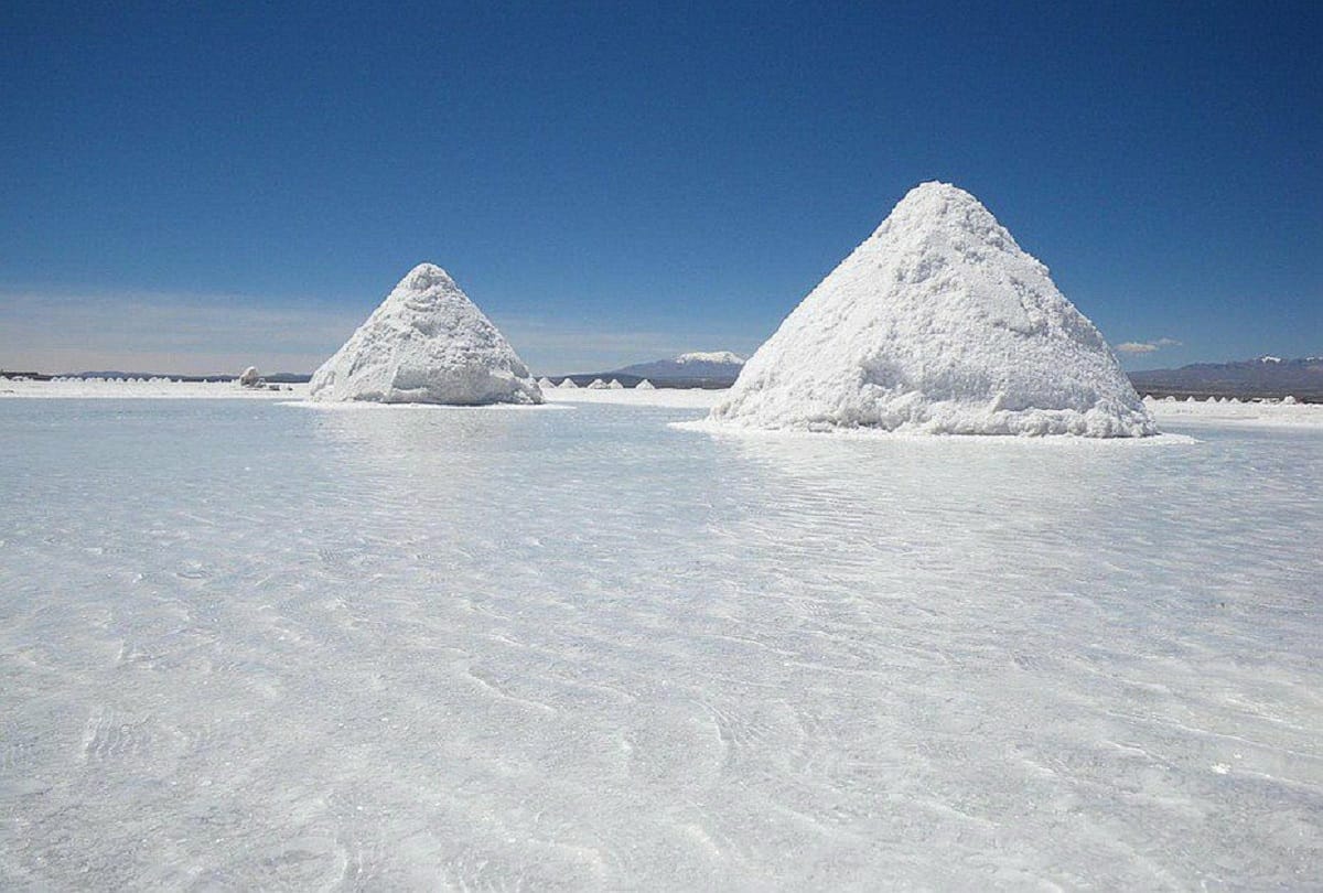 Worlds largest salt field Salar de Uyuni in southwest Bolivia