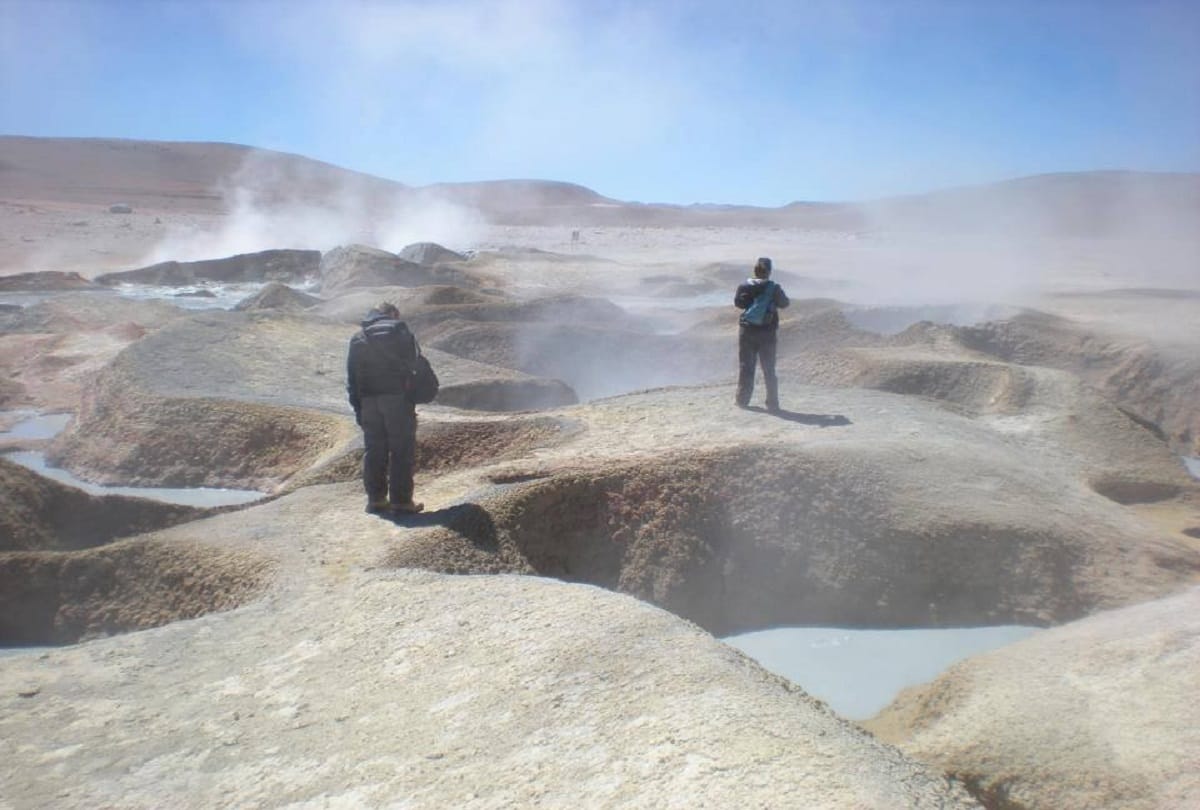 Worlds largest salt field Salar de Uyuni in southwest Bolivia