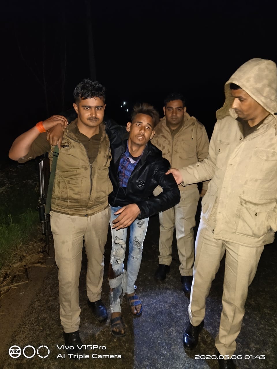 Five miscreants caught in encounter, three fired