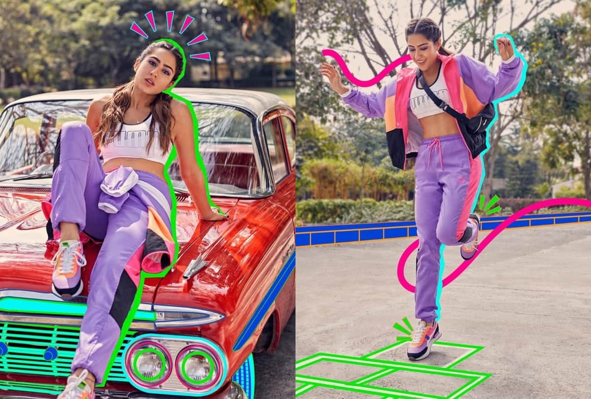 Sara Ali Khan and Ibrahim Ali Khan yoga session picture gone viral