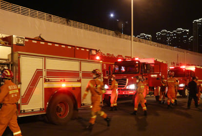 China : Hotel building collapsed in Guangzhou city In Fujian province, 70 people buried