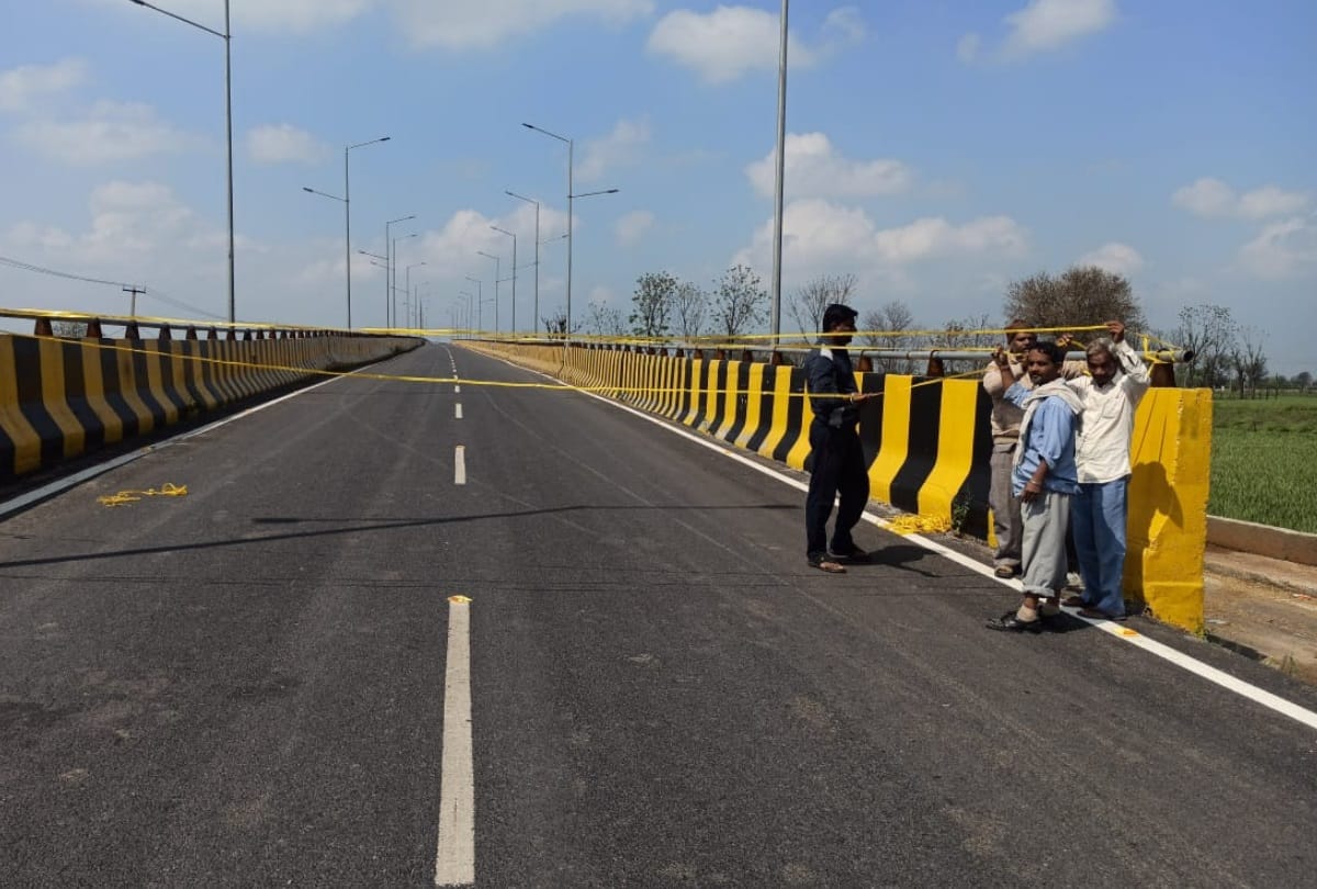 Gurugram pataudi flyover big part collapse only after 5 months of inauguration